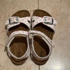 Girl’s GEOX Respira sandals pink/white ❤️  sz EU 27/10